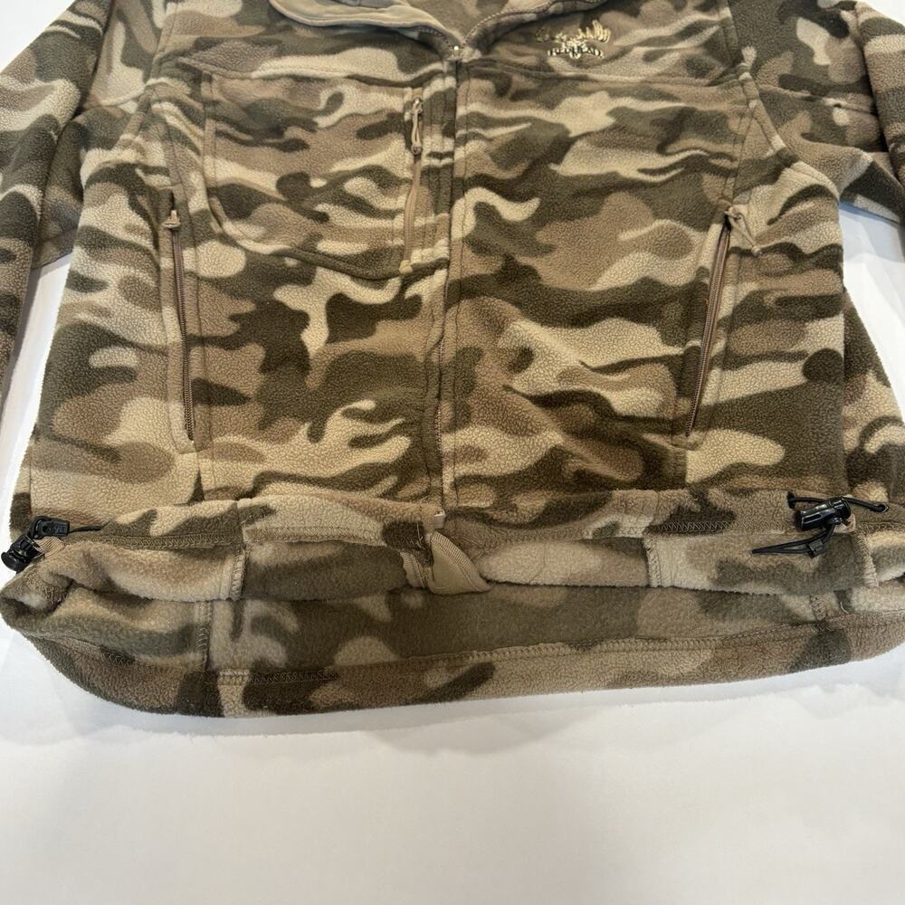 RedHead Men's Camouflage Fleece Jacket M Full Zip Zippered Pockets - Picture 4 of 12